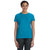 Hanes Women's Teal 4.5 oz. 100% Ringspun Cotton nano-T T-Shirt