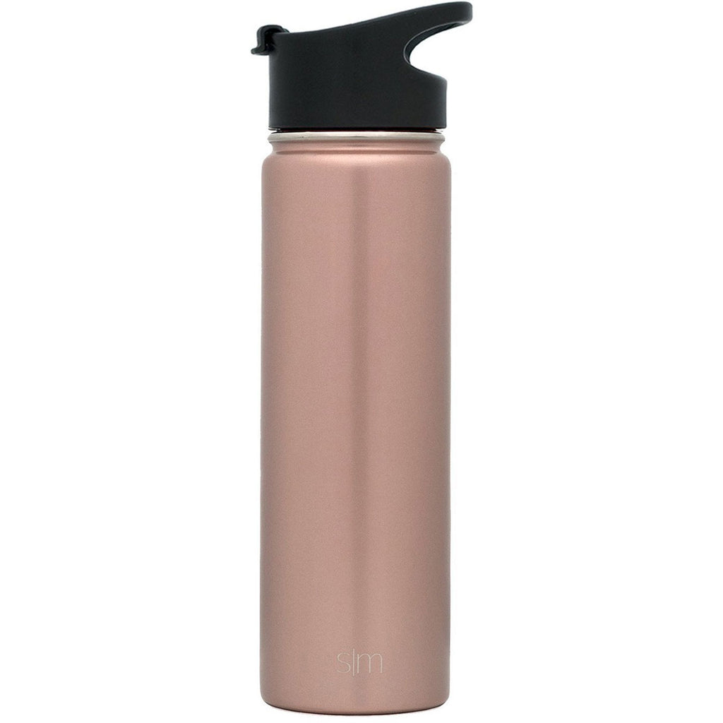 Simple Modern Rose Gold Summit Water Bottle with Flip Lid - 22oz
