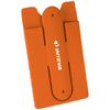 Bullet Orange Silicone Phone Wallet with Stand