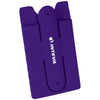 Bullet Purple Silicone Phone Wallet with Stand