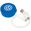 Bullet Translucent Royal Blue Versa 3-in-1 Charging Cable in Case