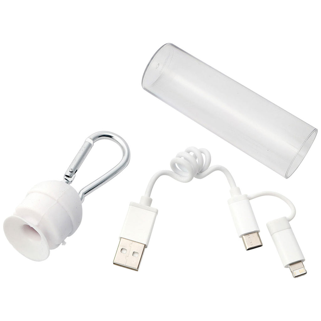 Bullet White Tac 3-in-1 Charging Cable in Case