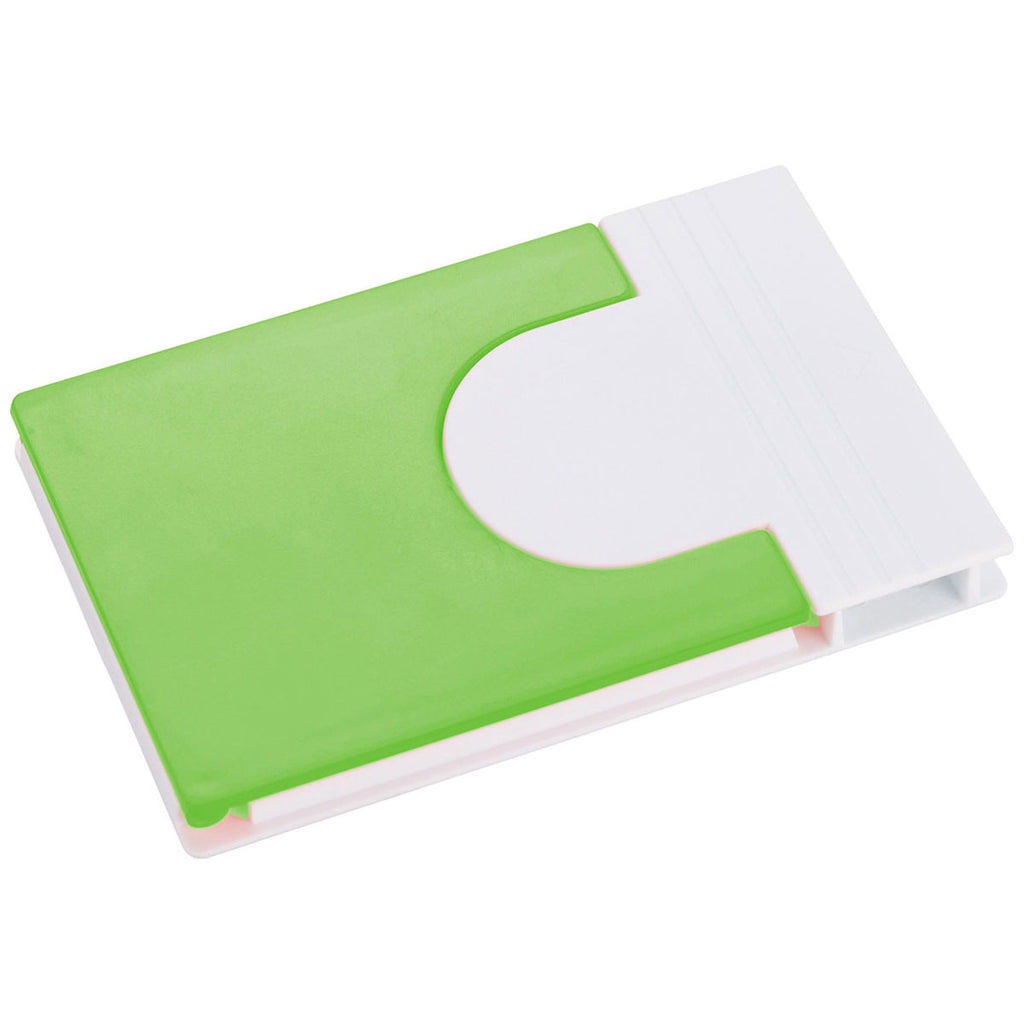 Bullet Lime Green Snap Media Holder with Screen Cleaner