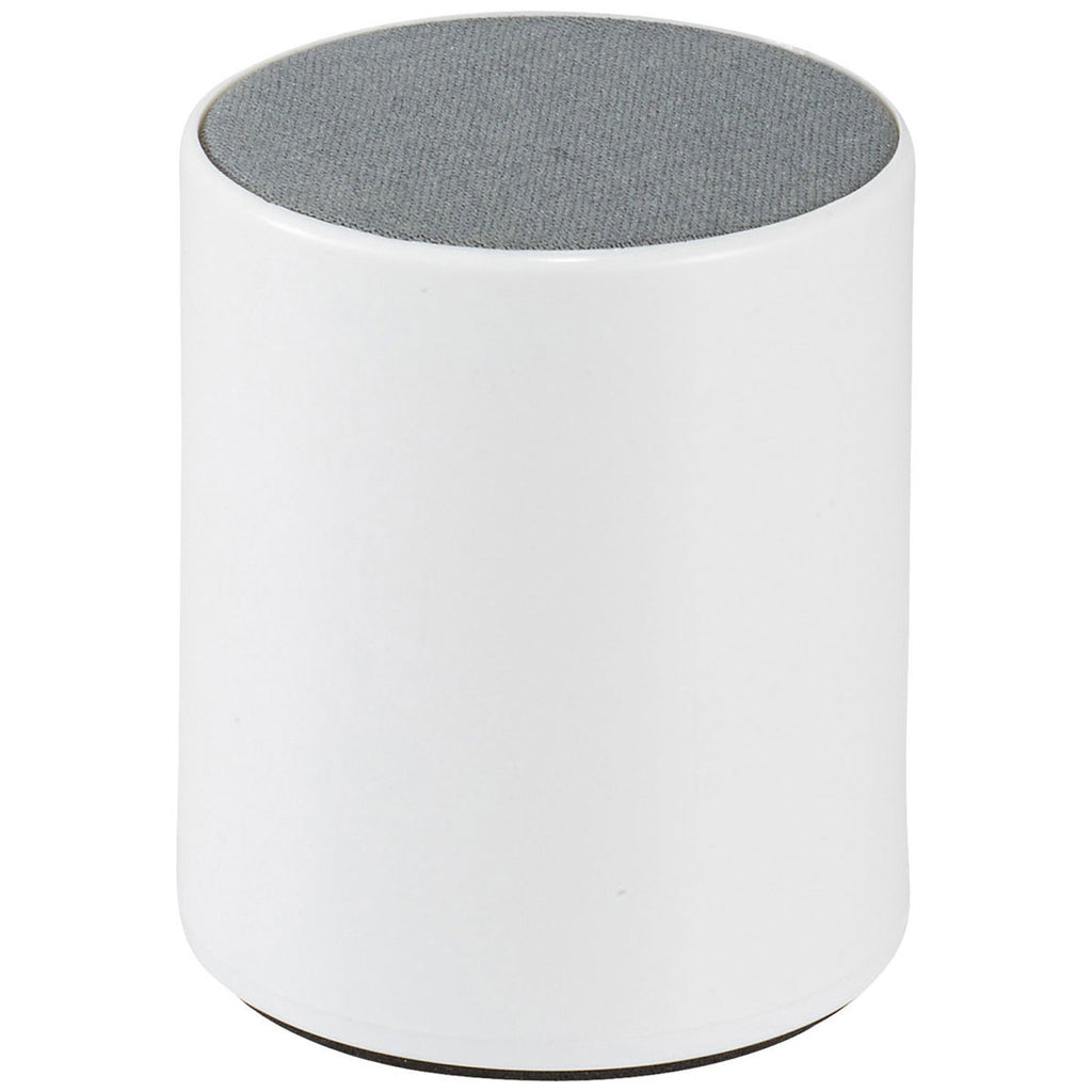 Bullet White Ditty Bluetooth Speaker with Micro Cloth