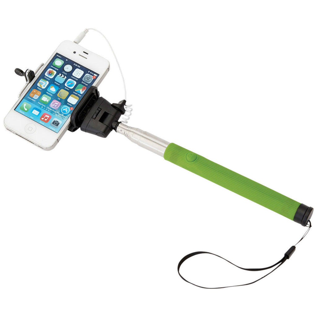 Bullet Lime Green Wire Selfie Stick