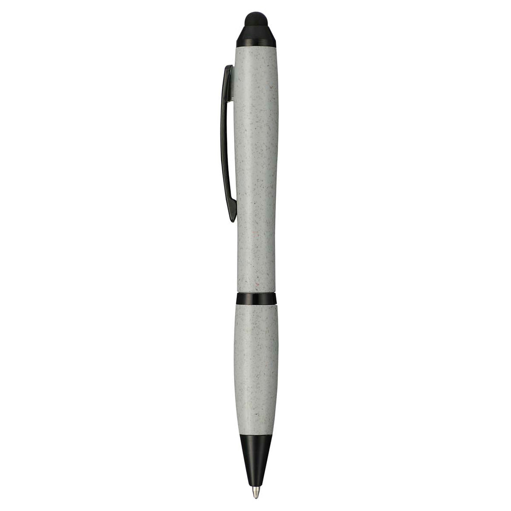 Bullet Charcoal Nash Wheat Straw Ballpoint Stylus Pen