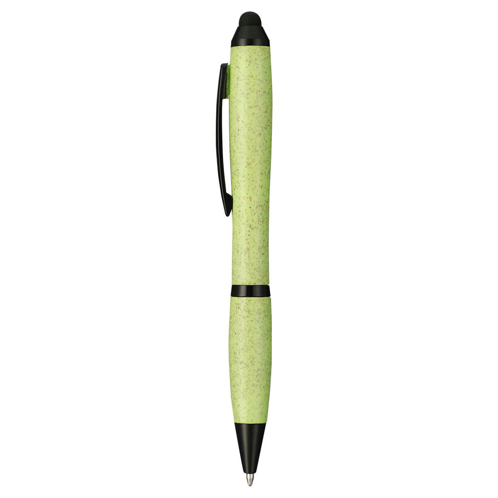Bullet Green Nash Wheat Straw Ballpoint Stylus Pen