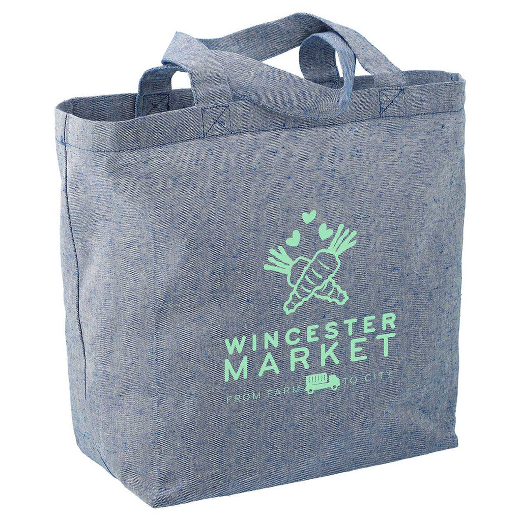 Bullet Blue Recycled 5oz Cotton Twill Grocery Tote
