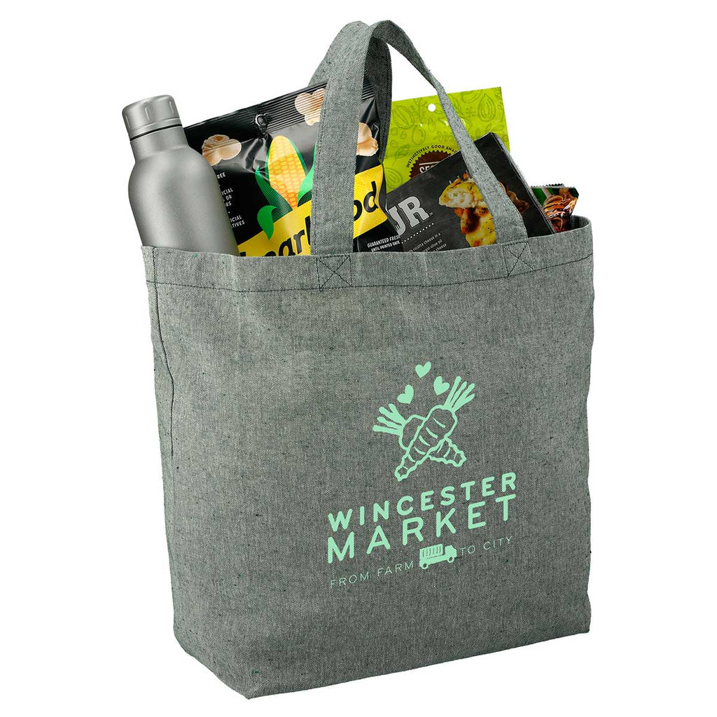 Bullet Dark Green Recycled 5oz Cotton Twill Grocery Tote