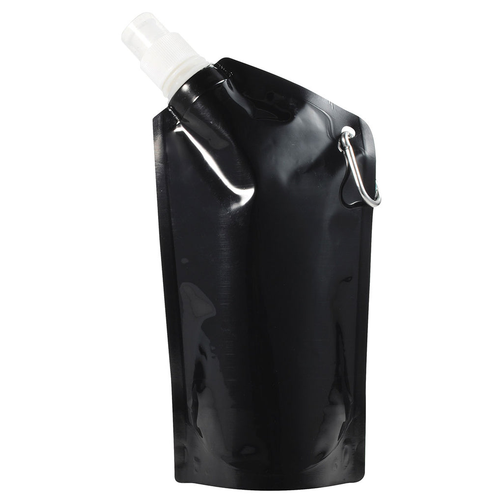 Bullet Translucent Black 20oz Water Bag with Carabiner