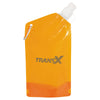 Bullet Translucent Orange 20oz Water Bag with Carabiner