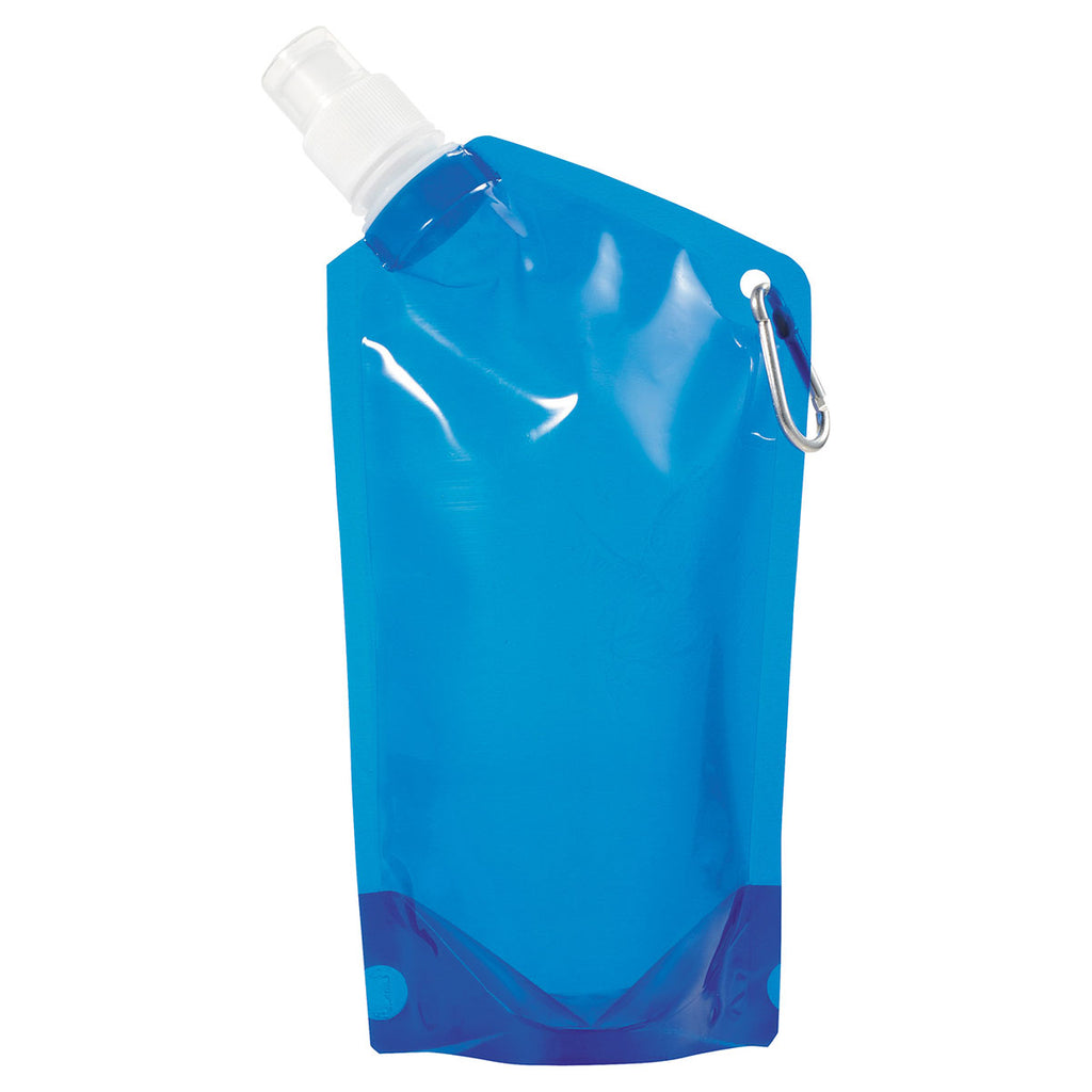 Bullet Translucent Royal Blue 20oz Water Bag with Carabiner
