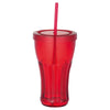 Bullet Translucent Red Fountain Soda 16oz Tumbler with Straw