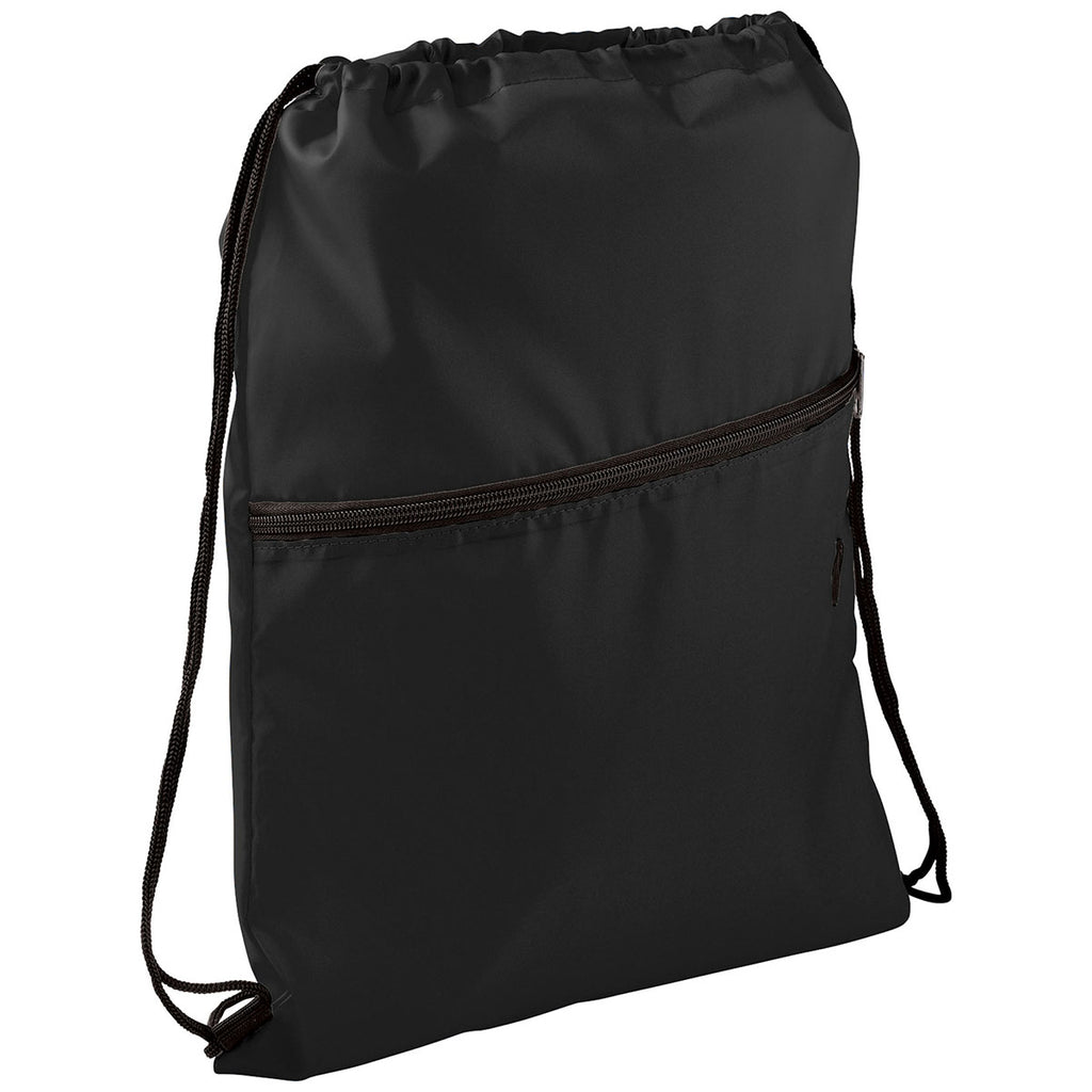 Bullet Black Insulated Zippered Drawstring Bag