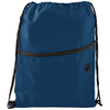 Bullet Navy Blue Insulated Zippered Drawstring Bag