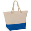 Bullet Royal Blue Zippered 12oz Cotton Canvas Rope Tote