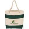 Bullet Hunter Green Rope Handle 16oz Cotton Canvas Tote