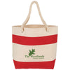 Bullet Red Rope Handle 16oz Cotton Canvas Tote