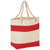 Bullet Red Rope Handle 16oz Cotton Canvas Tote