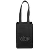 Bullet Black 4 Pack Non-Woven Wine Tote