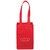 Bullet Red 4 Pack Non-Woven Wine Tote