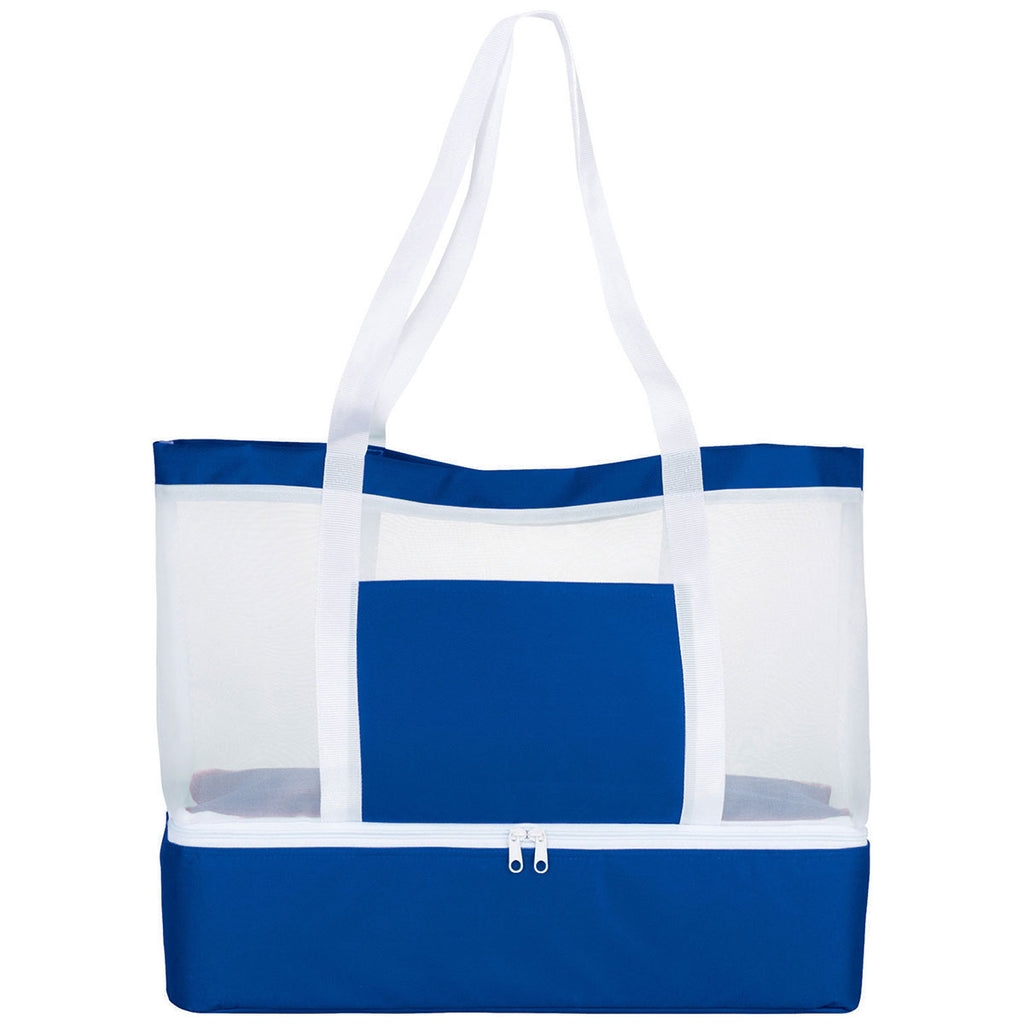 Bullet Royal Blue Mesh Outdoor 12-Can Cooler Tote
