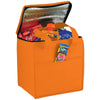 Bullet Orange Cube 9-Can Non-Woven Lunch Cooler