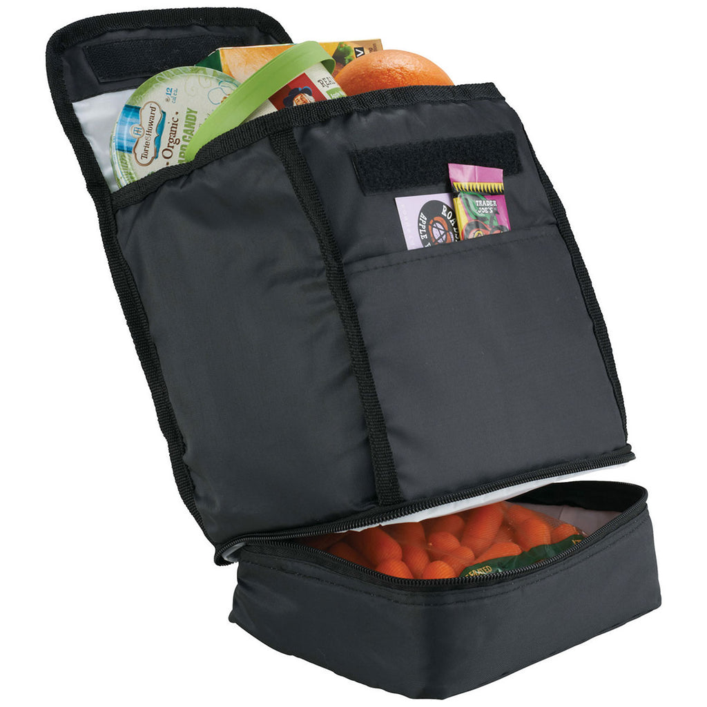 Bullet Black Dally Dual Compartment 6-Can Lunch Cooler