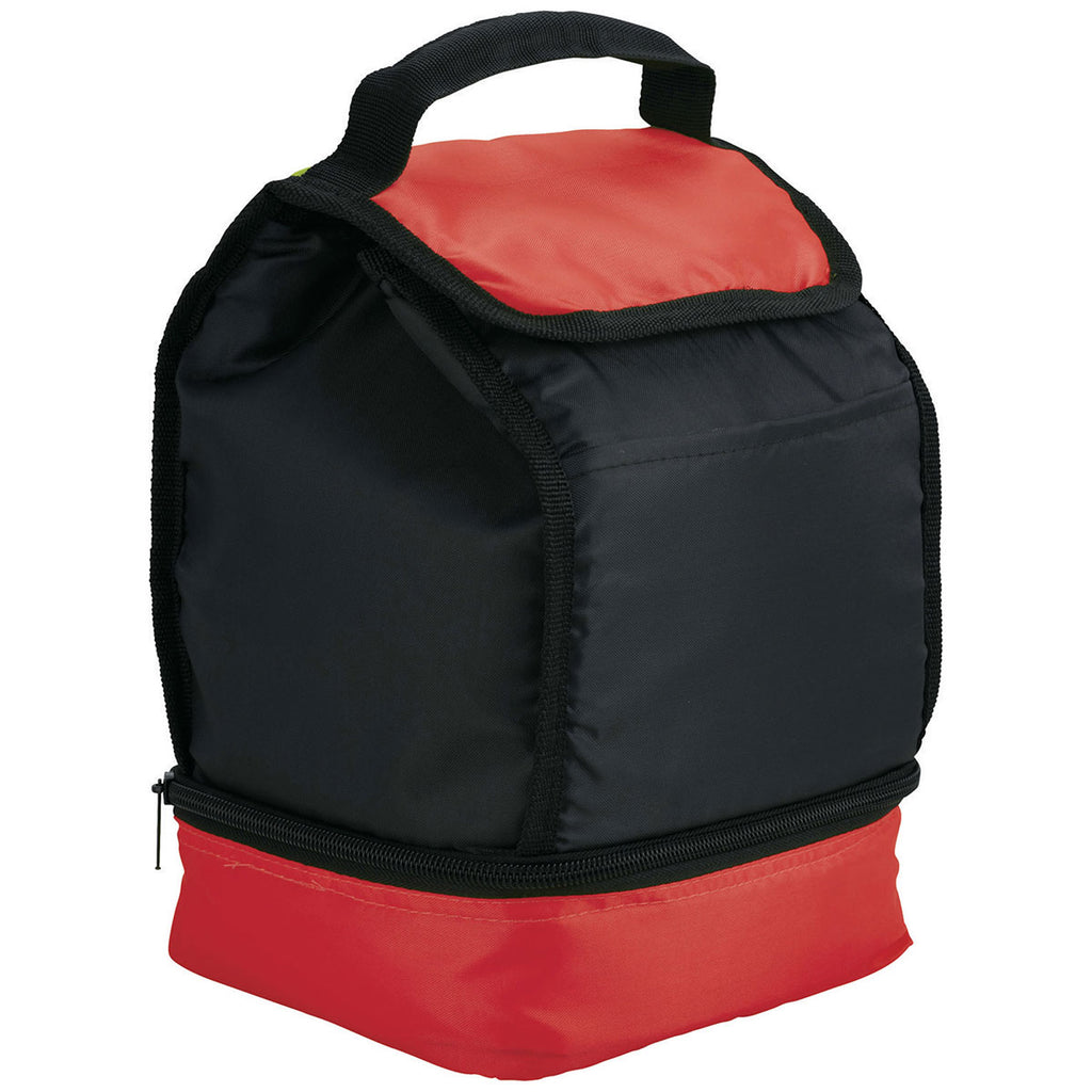 Bullet Red Dally Dual Compartment 6-Can Lunch Cooler