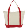 Bullet Red Zippered 12oz Cotton Canvas Tote