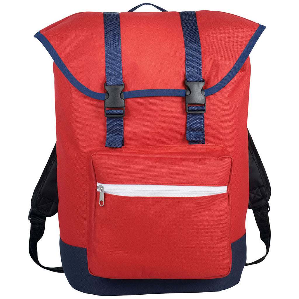 Bullet Red American Style 15" Computer Backpack