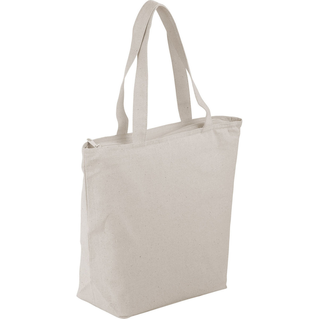 Bullet Natural Maine 8oz Cotton Canvas Zippered Tote