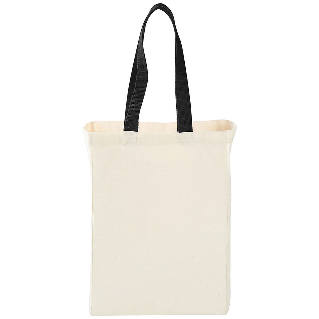 Bullet Black Natural 5oz Cotton Canvas Grocery Tote