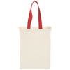 Bullet Red Natural 5oz Cotton Canvas Grocery Tote
