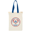 Bullet Royal Blue Natural 5oz Cotton Canvas Grocery Tote