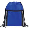 Bullet Royal Blue Deluxe Reflective Drawstring Bag