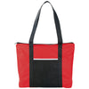 Bullet Red Timeline Non-Woven Zip Convention Totes