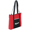 Bullet Red Timeline Non-Woven Zip Convention Totes