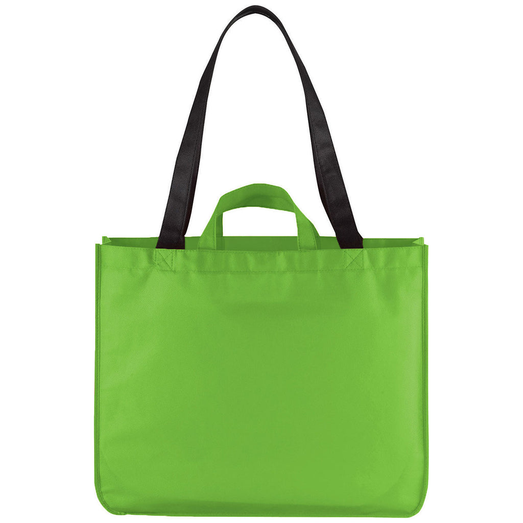 Bullet Lime Green Change Up Non-Woven Convention Tote