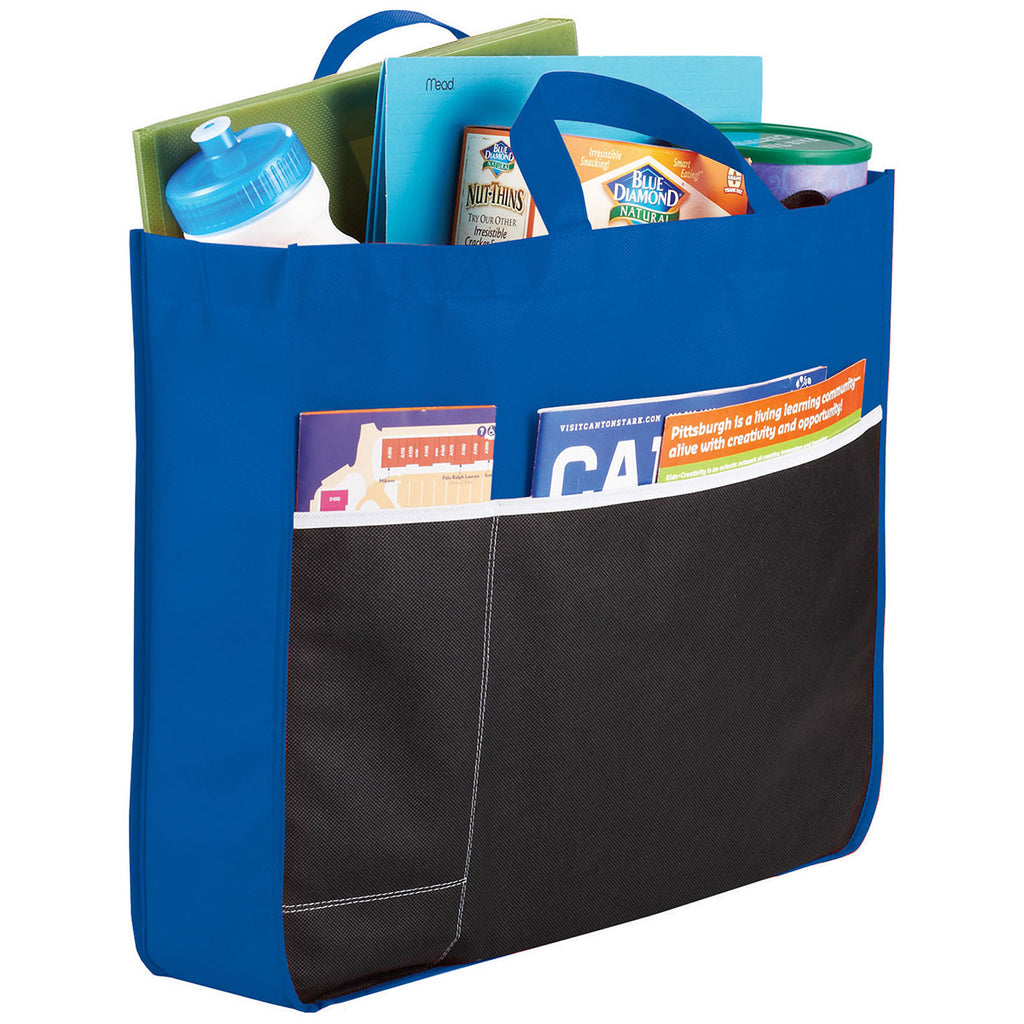 Bullet Royal Blue Change Up Non-Woven Convention Tote