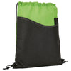 Bullet Lime Green Rivers Non-Woven Drawstring Bag