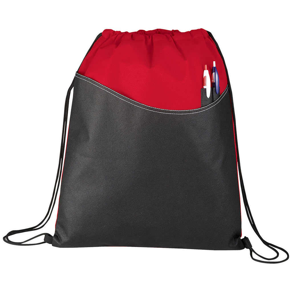 Bullet Red Rivers Non-Woven Drawstring Bag