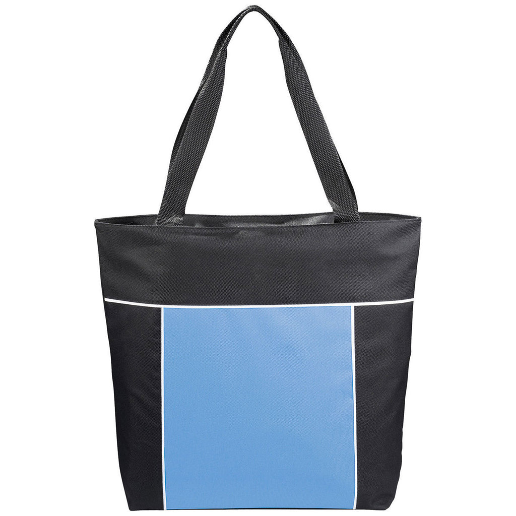 Bullet Light Blue Broadway Zippered Convention Tote