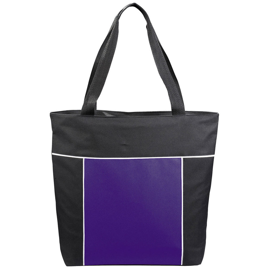 Bullet Purple Broadway Zippered Convention Tote