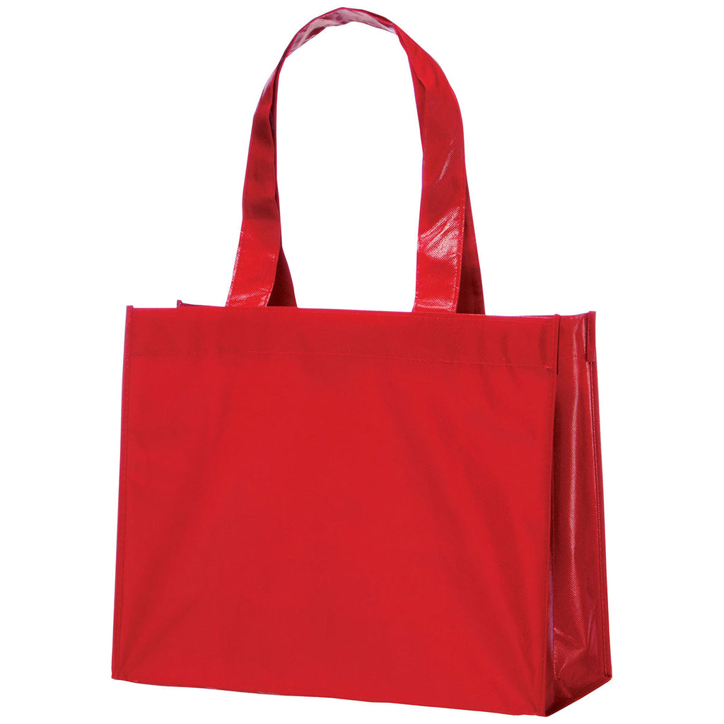 Bullet Red Rumba Laminated Non-Woven Shopper Tote