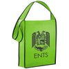 Bullet Lime Green Cross Town Non-Woven Shoulder Tote