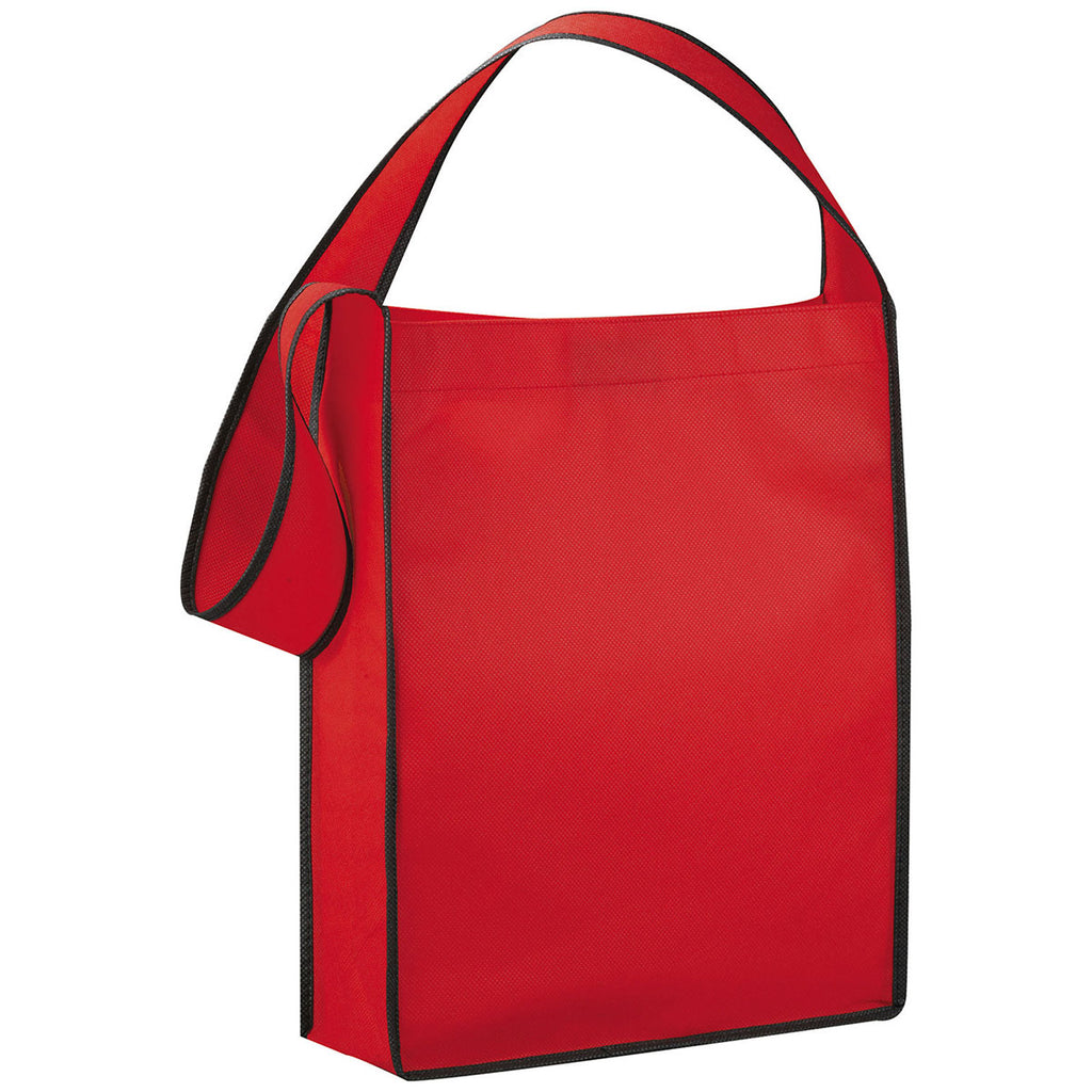Bullet Red Cross Town Non-Woven Shoulder Tote