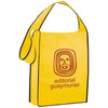 Bullet Yellow Cross Town Non-Woven Shoulder Tote