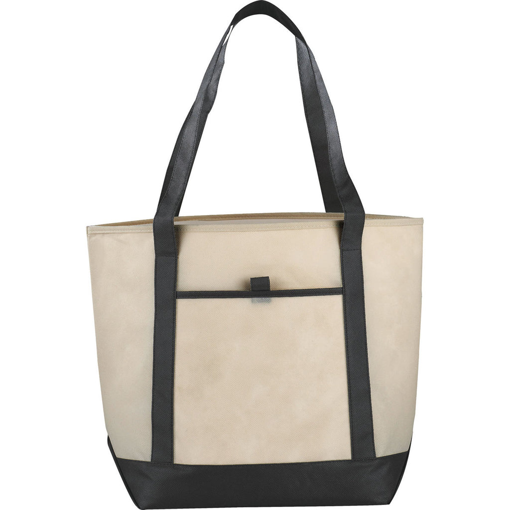 Bullet Black Lighthouse Non-Woven Boat Tote