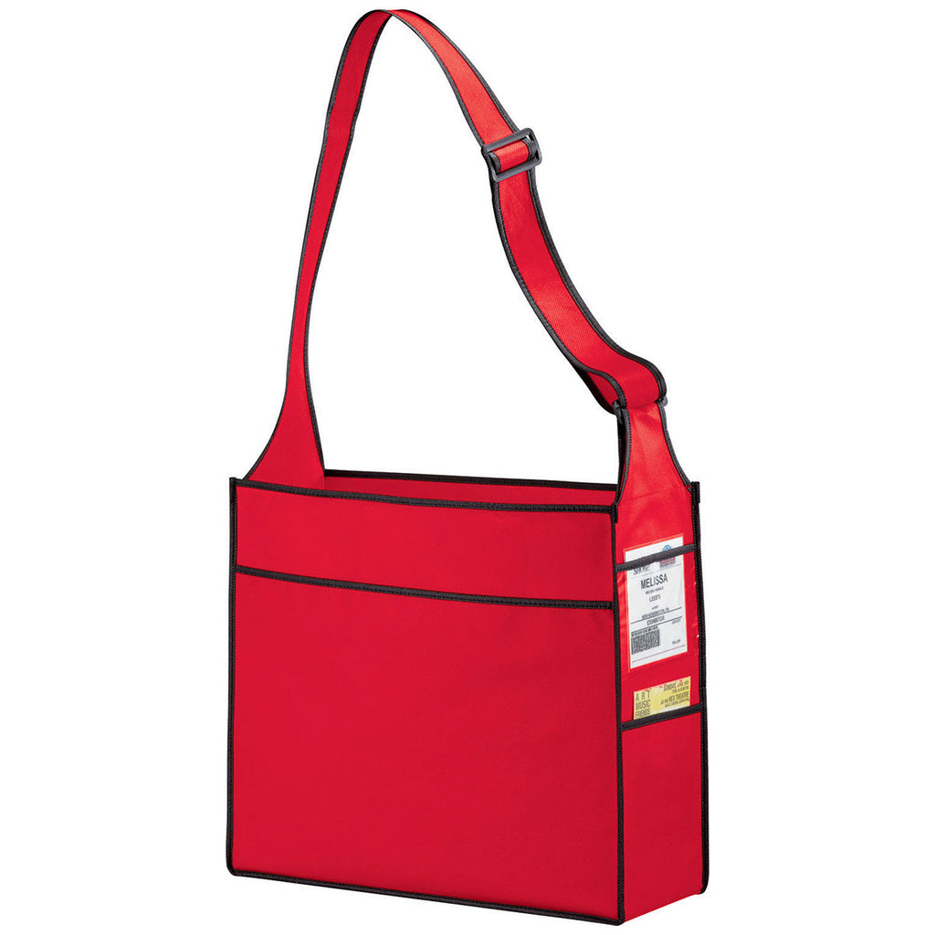 Bullet Red Class Act Non-Woven Shoulder Tote